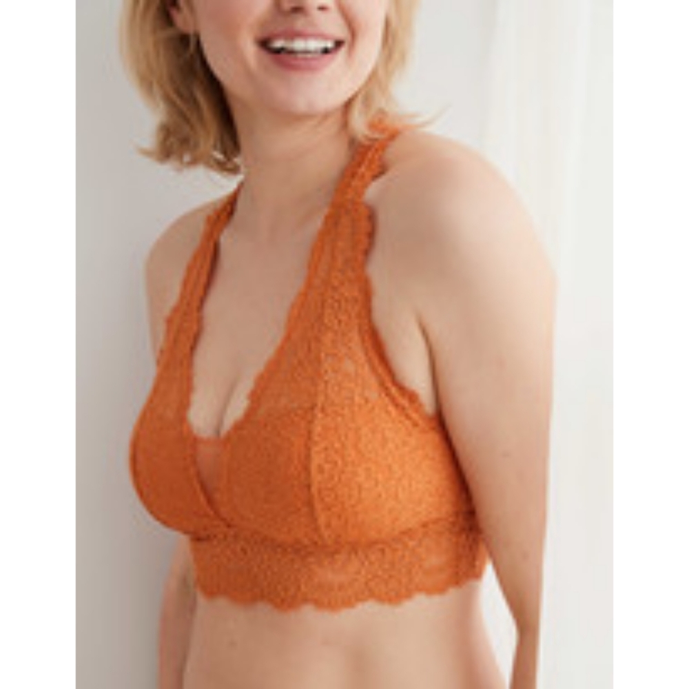 🍍 Aerie Eyelash Lace Plunge Bralette 🍍